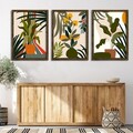 Tablou decorativ (3 Pieces), EMN010, Imprimat UV, Multicolor