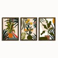 Tablou decorativ (3 Pieces), EMN010, Imprimat UV, Multicolor