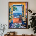 Tablou decorativ, GE023-L, Lemn, Multicolor