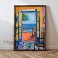 Tablou decorativ, GE023-L, Lemn, Multicolor