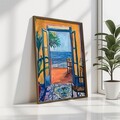 Tablou decorativ, GE023-L, Lemn, Multicolor