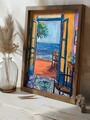 Tablou decorativ, GE023-L, Lemn, Multicolor