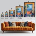 Tablou decorativ, GE023-L, Lemn, Multicolor