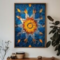 Tablou decorativ, GE067-L, Lemn, Multicolor