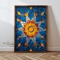 Tablou decorativ, GE067-L, Lemn, Multicolor