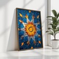 Tablou decorativ, GE067-L, Lemn, Multicolor