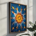 Tablou decorativ, GE067-L, Lemn, Multicolor