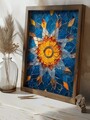 Tablou decorativ, GE067-L, Lemn, Multicolor