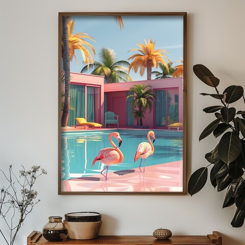 Tablou decorativ, GE093-L, Lemn, Multicolor