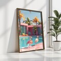 Tablou decorativ, GE093-L, Lemn, Multicolor