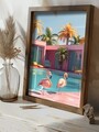Tablou decorativ, GE093-L, Lemn, Multicolor