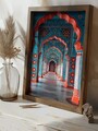 Tablou decorativ, GE122-L, Lemn, Multicolor