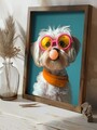 Tablou decorativ, GE202-L, Lemn, Multicolor