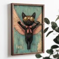 Tablou decorativ, TUN031-L, Lemn, Multicolor