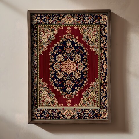 Tablou decorativ, TUN083-XL, Lemn, Multicolor
