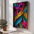 Tablou decorativ, TUN087-XL, Lemn, Multicolor