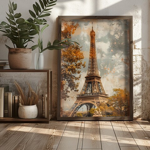 Tablou decorativ, AI124, Cadru: 100% MOLID, Multicolor