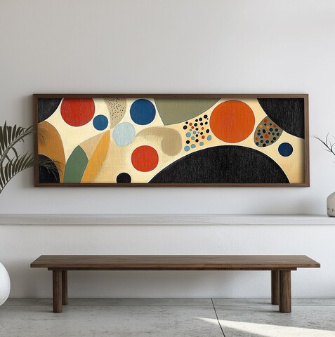 Tablou decorativ, EMR003, Lemn, Multicolor