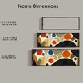 Tablou decorativ, EMR003, Lemn, Multicolor