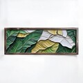 Tablou decorativ, EMR006, Lemn, Multicolor