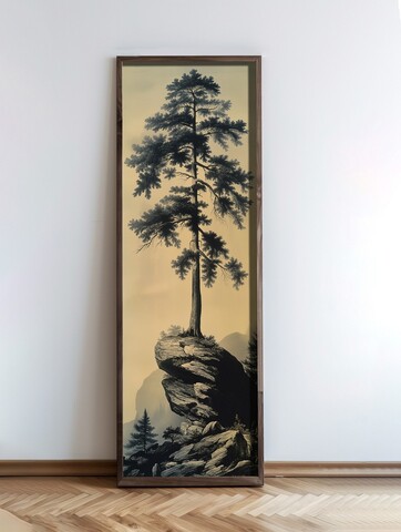 Tablou decorativ, EMR079, Lemn, Multicolor