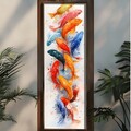 Tablou decorativ, EMR094, Lemn, Multicolor