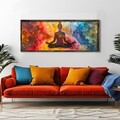 Tablou decorativ, GE020-S, Lemn, Multicolor