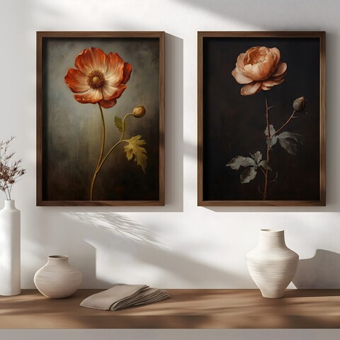 Tablou decorativ (2 Pieces), AI132, Cadru: 100% MOLID, Multicolor