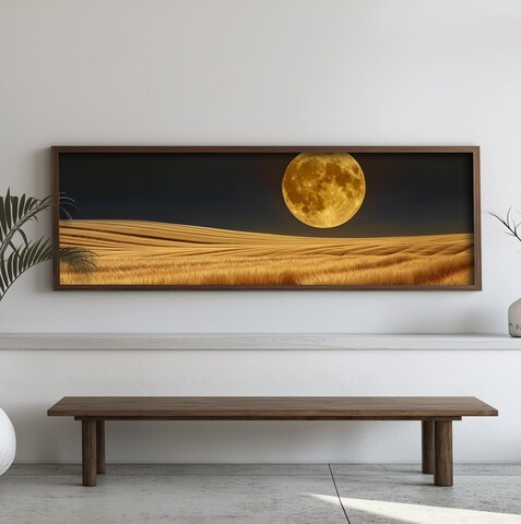 Tablou decorativ, EMR028, Lemn, Multicolor