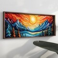 Tablou decorativ, EMR057, Lemn, Multicolor