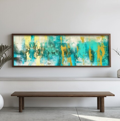 Tablou decorativ, EMR060, Lemn, Multicolor