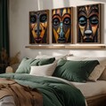 Tablou decorativ (3 Pieces), HUM115, Cadru: 100% MOLID, Multicolor