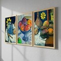 Tablou decorativ (3 Pieces), 3NTC_UN1233904 _3545, Polistiren (Grosime: 2 cm, Multicolor