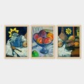 Tablou decorativ (3 Pieces), 3NTC_UN1233904 _3545, Polistiren (Grosime: 2 cm, Multicolor