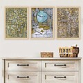 Tablou decorativ (3 Pieces), 3NTC_UN3894486_3545, Polistiren (Grosime: 2 cm, Multicolor