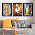 Tablou decorativ (3 Pieces), 3SC_UNPP14_5575, Polistiren (Grosime: 2 cm, Multicolor