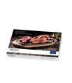 Platou pentru gratar cu suport din lemn, Villeroy & Boch, BBQ Passion, 21 x 31.5 cm, lemn de salcam/portelan premium