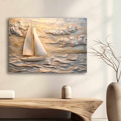Tablou decorativ, 70100Wabisabi-027, Material: 100% PÂNZĂ DE POLIESTER, Multicolor