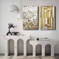 Tablou decorativ (2 Pieces), 2P4570GSC-005, Lemn, Multicolor