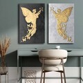 Set 2 tablouri decorative, 2P4570GSC-007, Lemn, Multicolor