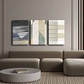 Tablou decorativ (3 Pieces), 3P4570GSC-006, Lemn, Multicolor