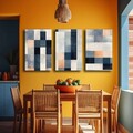 Tablou decorativ (3 Pieces), 3p4570softc-001, Lemn, Multicolor
