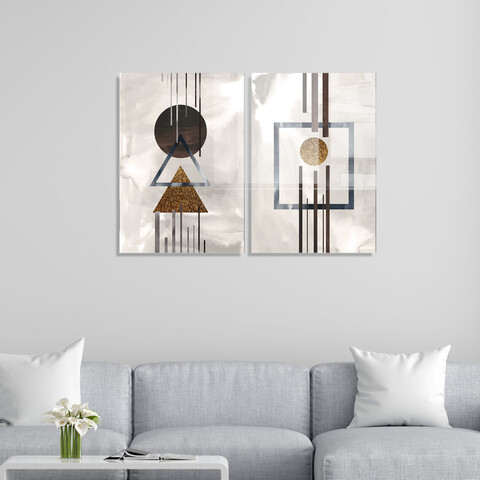 Tablou decorativ (2 Pieces), 1992, 30 x 45 cm (2 bucăți), Multicolor