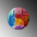Tablou decorativ, 2128, Diametru: 60 cm, Multicolor