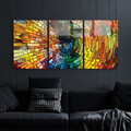 Tablou decorativ (3 Pieces), 2000, Dimensiune: 45 x 65 cm (3 bucăți), Multicolor