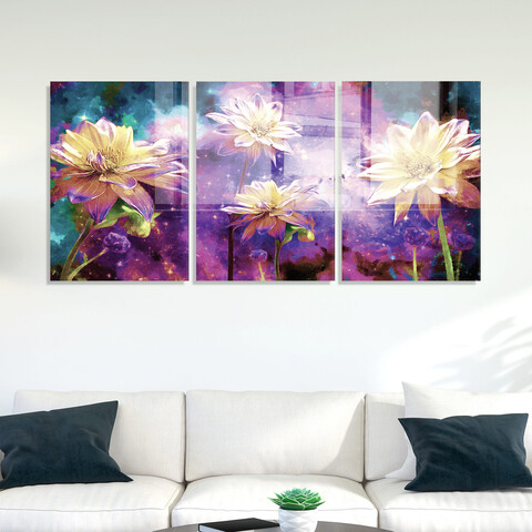 Tablou decorativ (3 Pieces), 2052, 50 x 70 cm (3 bucăți), Multicolor