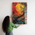 Tablou decorativ, Hhlzvh018, 70 x 100 cm, Multicolor