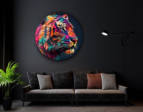 Tablou decorativ, SKR-9063, Dimensiune: 80 x 80, Multicolor