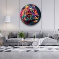 Tablou decorativ, SKR-9063, Dimensiune: 80 x 80, Multicolor