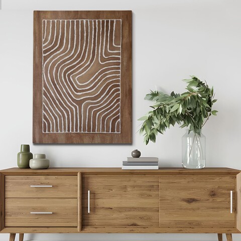 Tablou decorativ, OP10072, Cadru: 100% LEMN (grosime: 3 cm), Multicolor